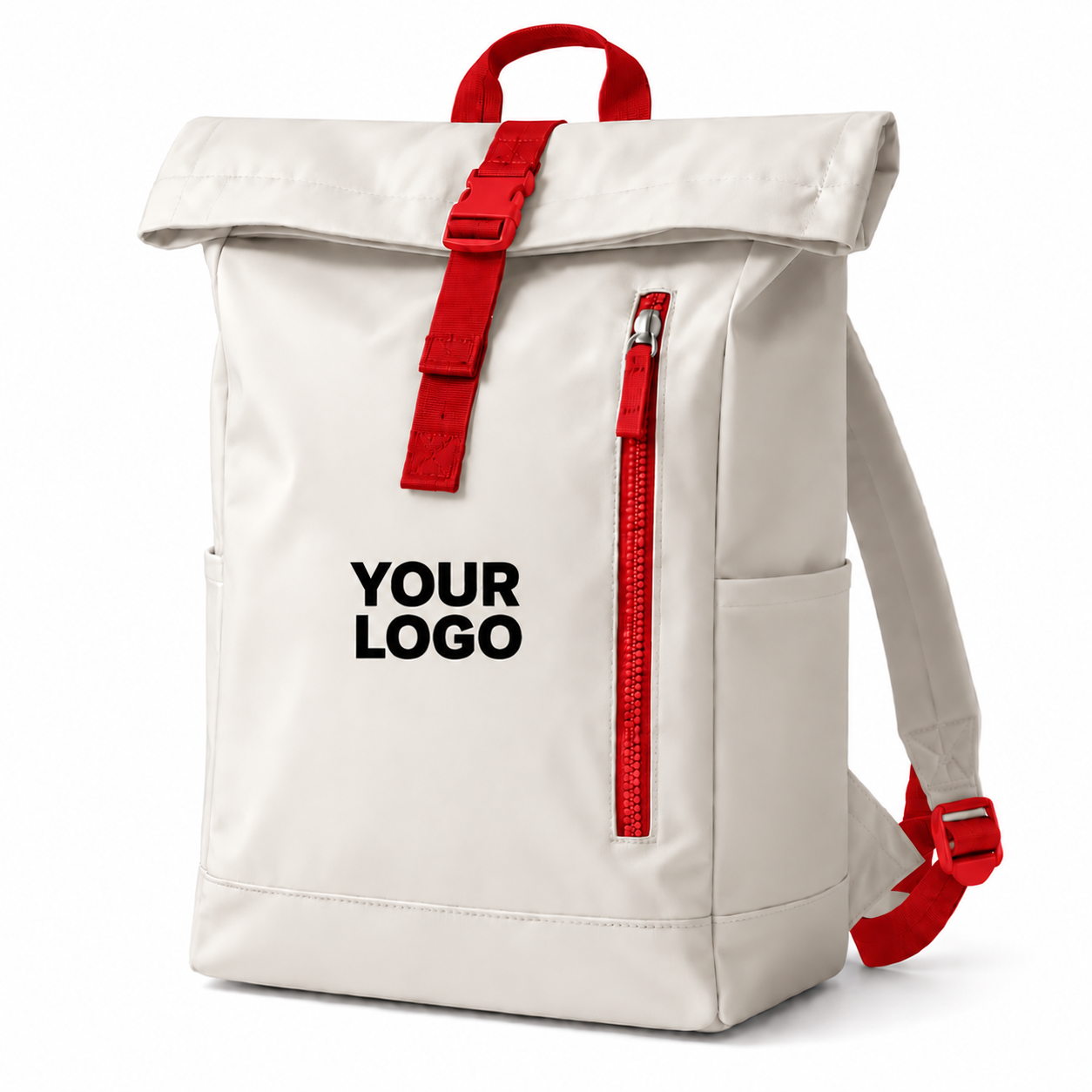 Rolltop-Rucksack mit Logo bedrucken