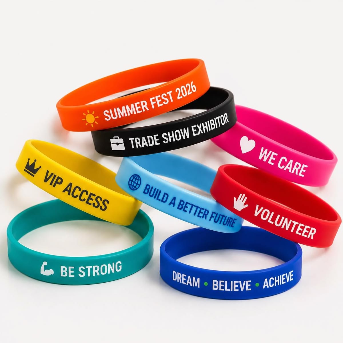 	Silikonarmbänder mit Logo bedrucken