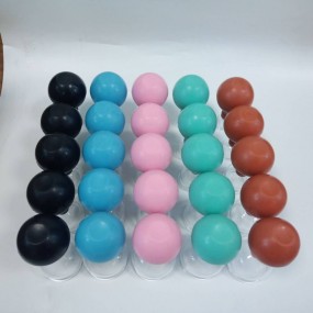 Schröpfgläser mit Saugball als Werbeartikel bedrucken l...