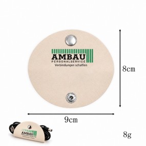 Leder-Kabelorganizer mit Logo bedrucken