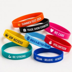 Silikonarmbänder mit Logo bedrucken – Individuell gesta...